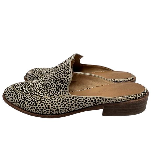 Madewell The Frances Loafer Mule in Spotted Calf Hair Women’s Size 6 - Picture 3 of 10